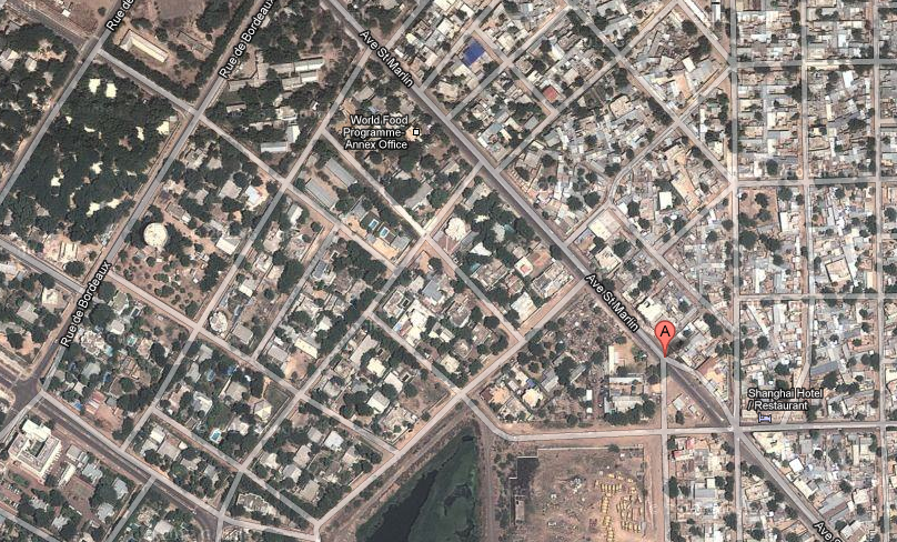 Auf Google Maps heißt sie nach wie vor Sankt Marlin, doch hat man meine Straße vor Jahren eigentlich umbenannt in Avenue Général Youssouf Boye.