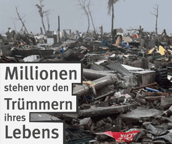 Millionen stehen vor den Trümmern ihres Lebens. www.misereor.de/nothilfe