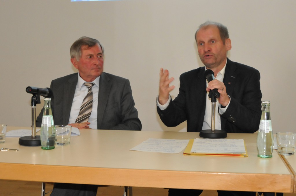Alois Glück, ZdK-Präsident, und Pirmin Spiegel, Hauptgeschäftsführer MISEREOR