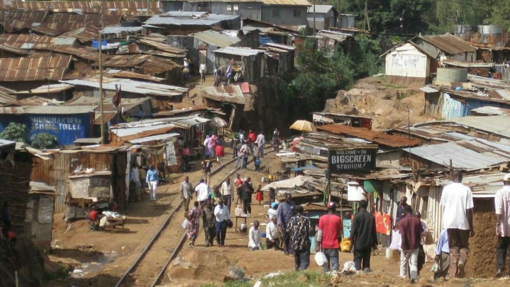 Informelle Siedlung in Kenia
