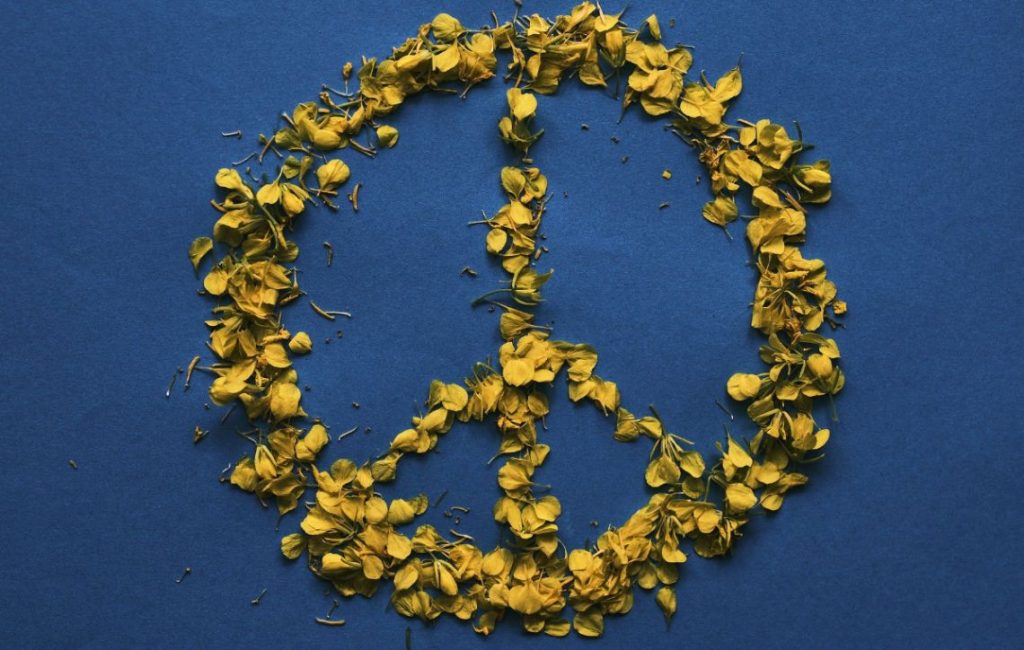 Peace Blütenblätter Ukraine