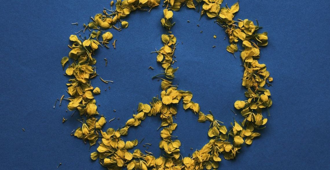 Peace Blütenblätter Ukraine